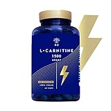 L-CARNITINA Natural 1500 mg, Quemagrasas Potente Para Adelgazar | L Carnitina Pre Workout...