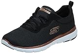 Skechers Flex Appeal 3.0 First Insight, Sneakers Mujer, Negro (Black Mesh Rose Gold Trim),...