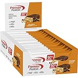 Premier Protein High Protein Bar Chocolate Caramel 16x40g - Alto contenido en proteínas +...